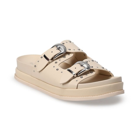 BCBGeneration Barah Women's Double Buckle Slip-On Sandal - Picture 1 of 10